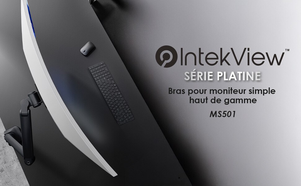 Bras de moniteur - Vue latérale
