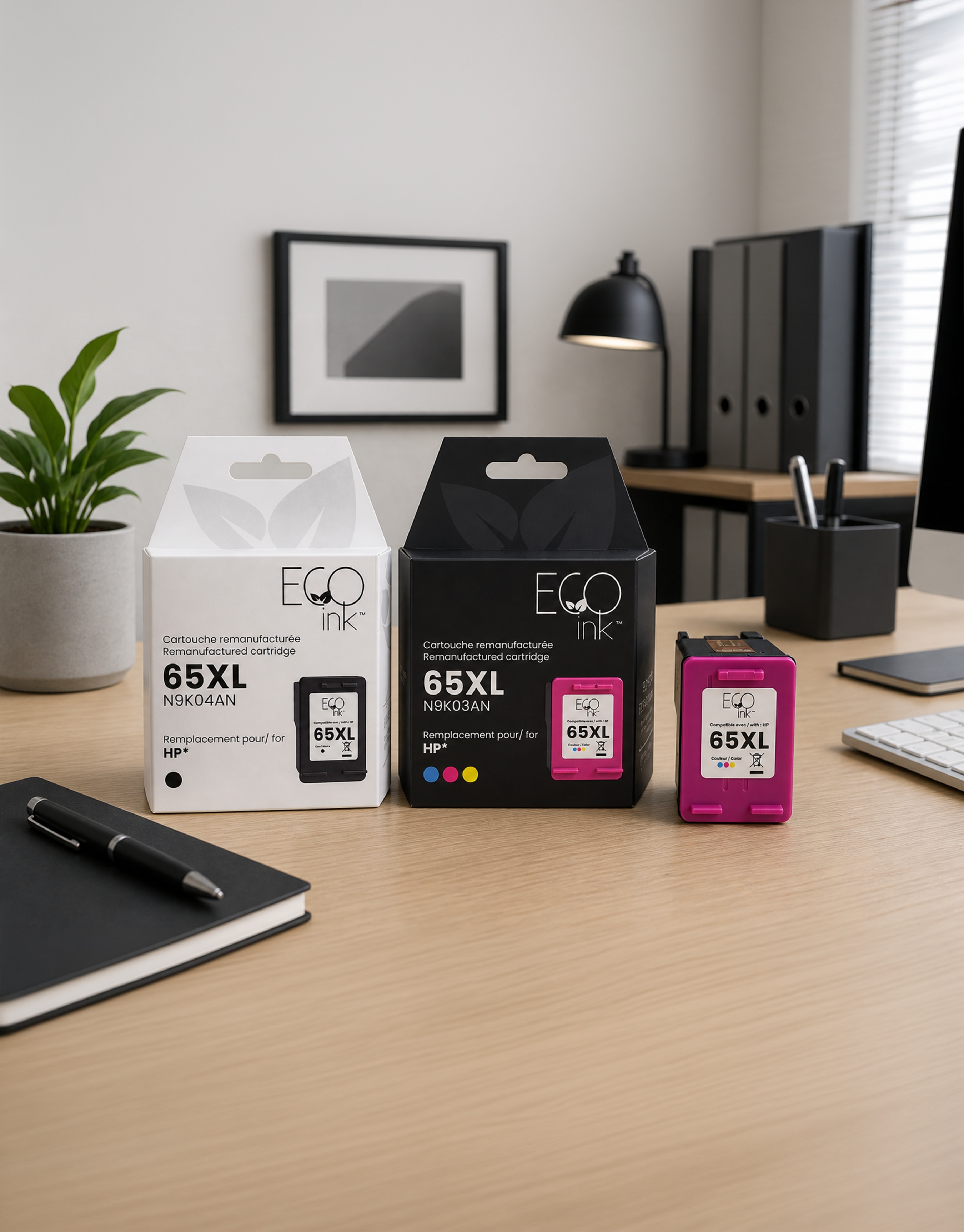 Gamme de cartouches remanufacturées certifiées Eco Ink