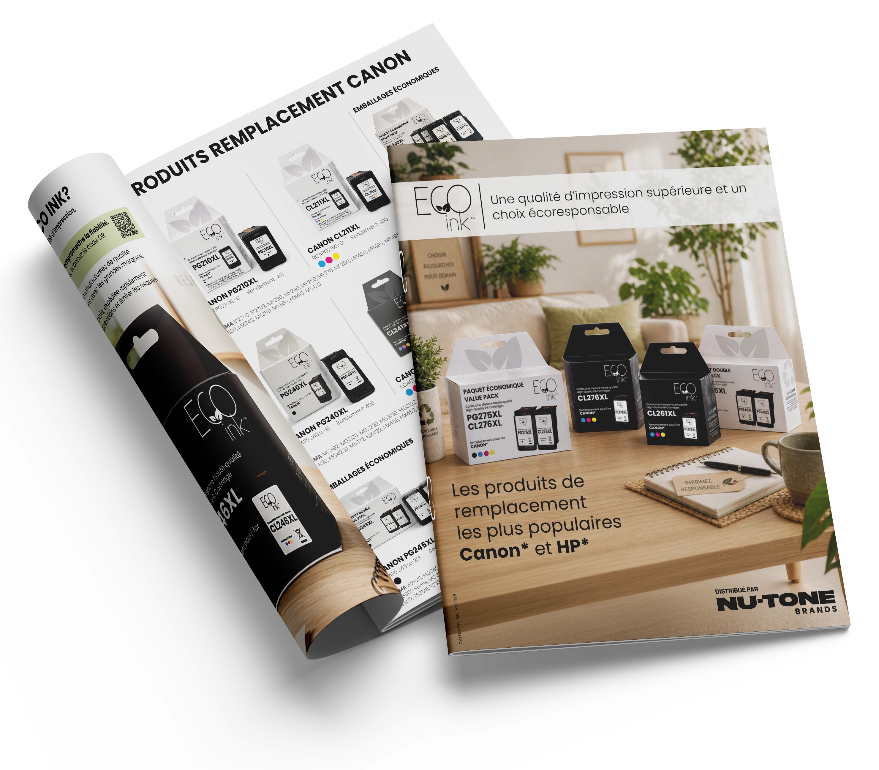 Catalogue Eco Ink 2026 — Cartouches de remplacement Canon et HP