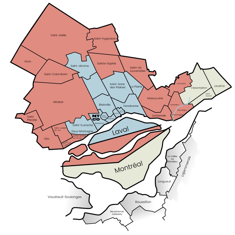 Service area map