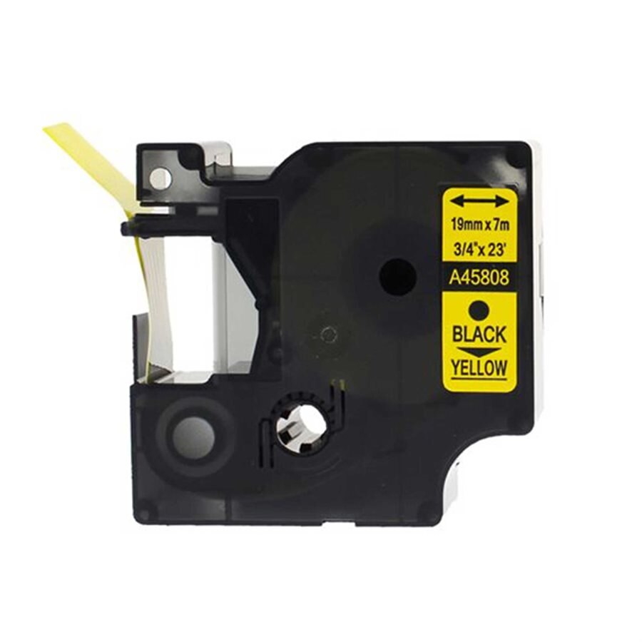 Dymo A45808 Alternative ribbon black/yellow 19mm